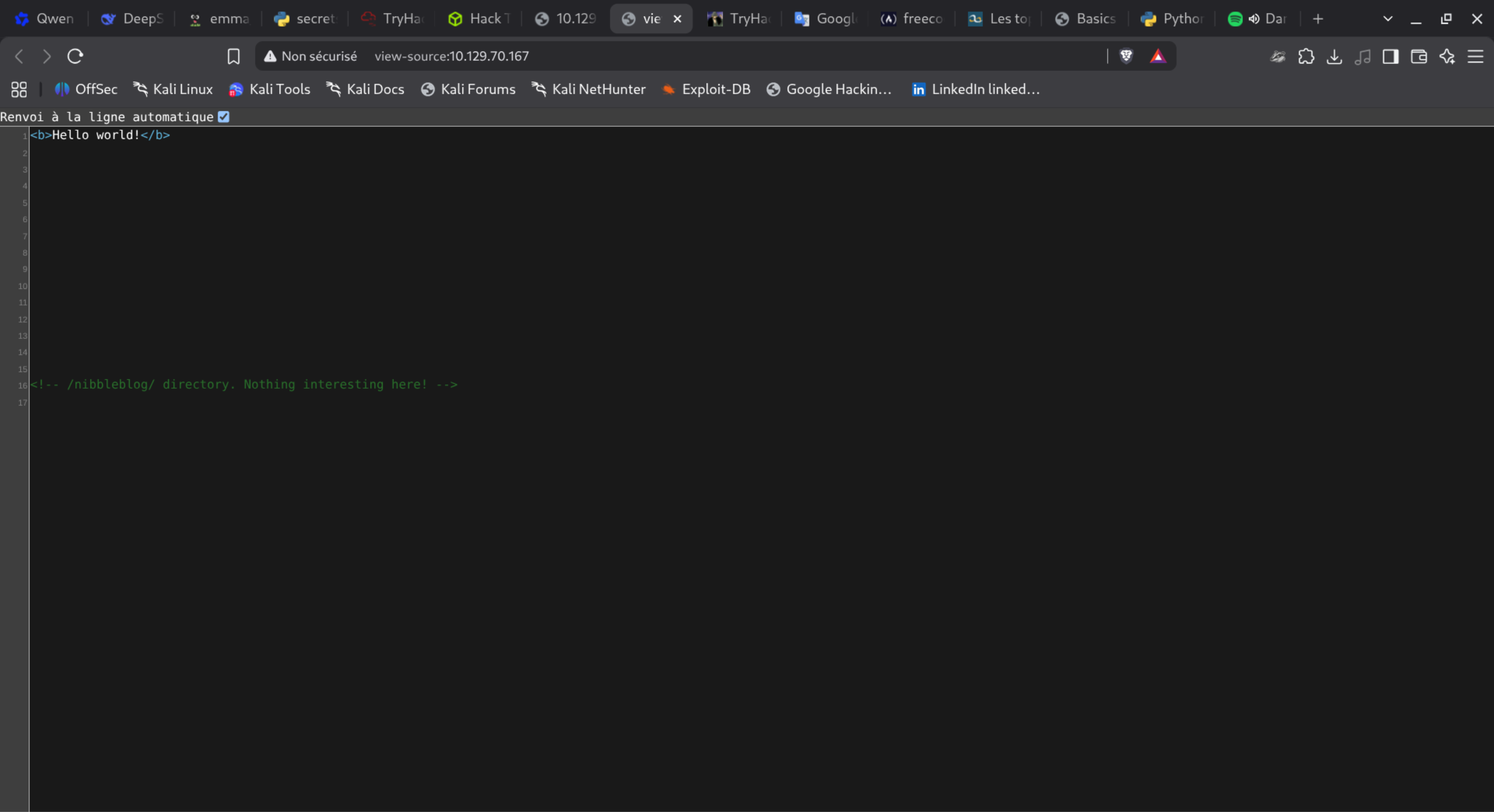 code source