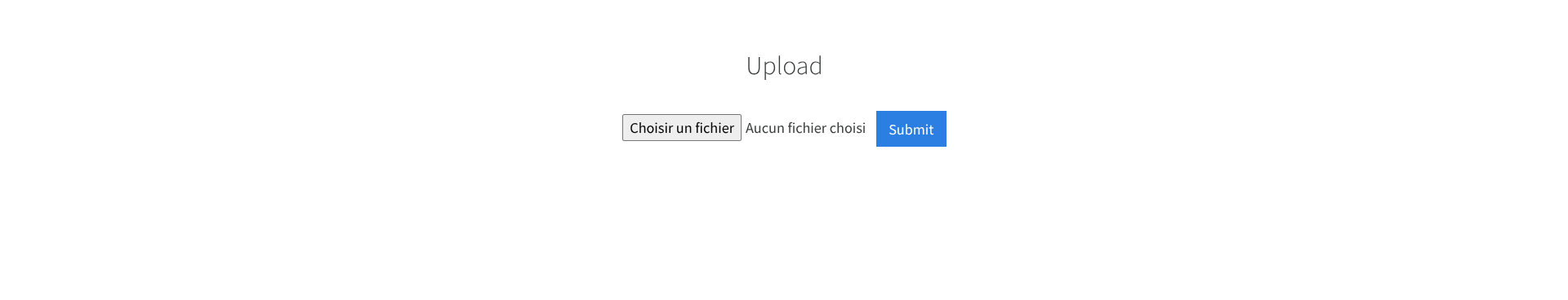 upload page